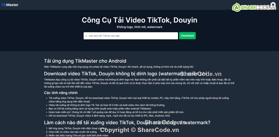 Source code get link tiktok,source code git link douyin,chia se code get link tiktok,code get link tiktok reactjs,code api get link tiktok php